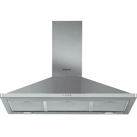Hotpoint PHPN9.5FLMX/1 90cm Stainless Steel Chimney Cooker Hood with 435m³/h Extraction