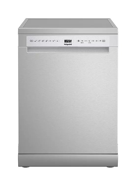 Hotpoint H7F HS51 X UK Freestanding Dishwasher, 15 Place Settings, Silver, B Energy Rating