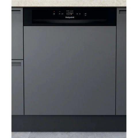 Hotpoint H3B L626 B UK Black Semi-Integrated Dishwasher - 14 Place Settings