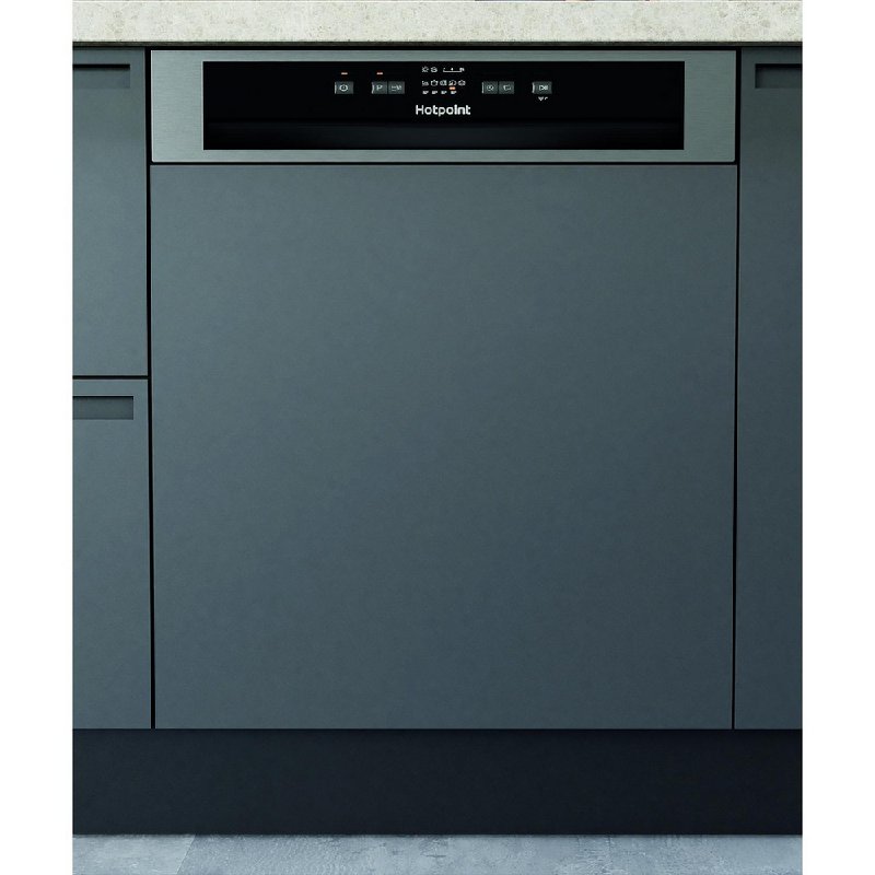 Hotpoint H3B L626 X UK Silver Integrated Dishwasher - 14 Place Settings, E Energy Rating