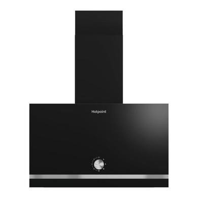 Hotpoint PHVP62FLMK Black Chimney Cooker Hood with 490m³/h Extraction