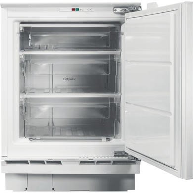Hotpoint HBUFZ011.UK Integrated 91 Litre Under Counter Low Frost Freezer White