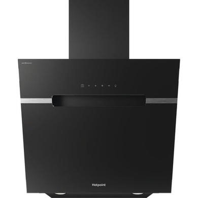 Hotpoint PHVS 61F LT DP K Black 60cm Chimney Cooker Hood with DropProtect - 580 m³/h