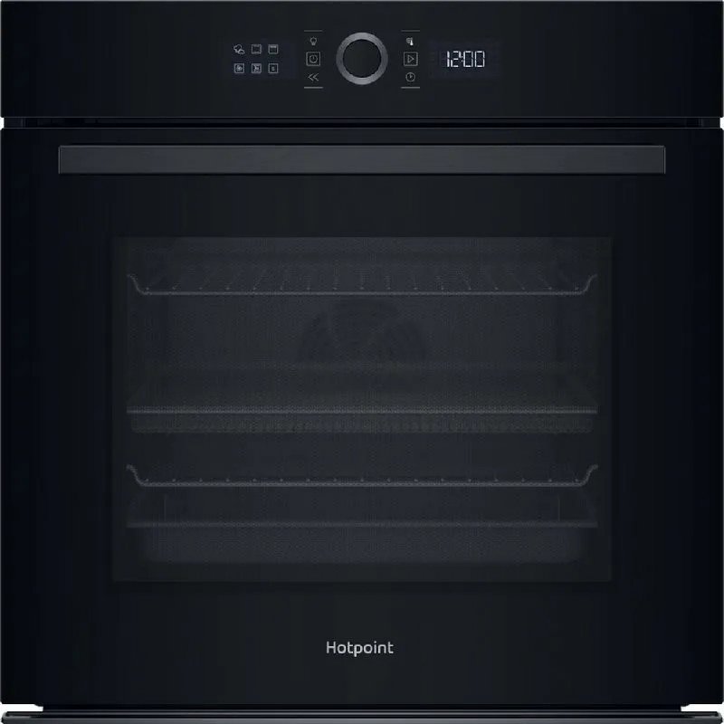Hotpoint HOI4S8PM0BUK 60cm Built-In Single Pyrolytic Oven with Active Multiflow and Air Fry - Black
