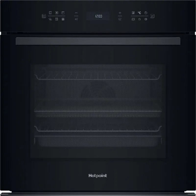 Hotpoint HOI68PT1SBUK 60cm Built-In Single Pyrolytic Oven with Active Multiflow and Air Fry - Black