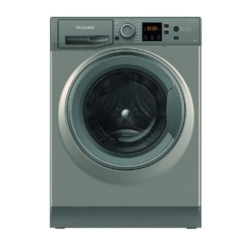 Hotpoint NSWM 1046 GG UK Graphite Freestanding 10kg Washing Machine with 1400 RPM