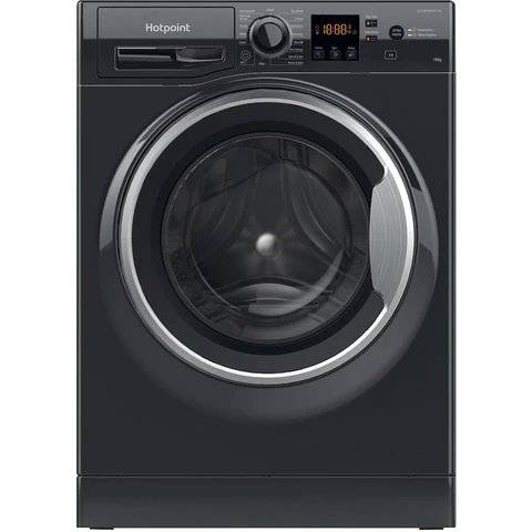 Hotpoint NSWM 1046 BS UK Black Freestanding 10kg Washing Machine with 1400 RPM
