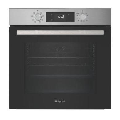 Hotpoint HO255HXUK Class 2 Electric Single Oven with Fan - 71L Stainless Steel