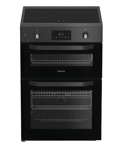 Hotpoint HDE6IDC2SA Anthracite Electric Cooker with 75L Main Oven and 38L Second Cavity