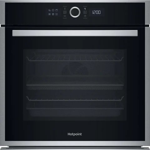 Hotpoint HOIM4S8PM0XUK Electric Single Fan Oven with Air Fry, DualClean and 73L Capacity in Stainless Steel