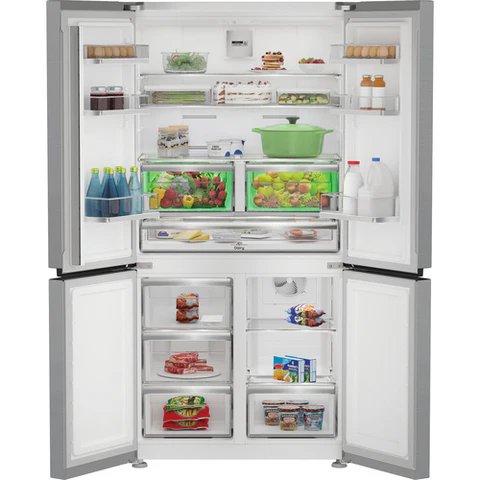 Hotpoint HPGF 6544 X4UK Brushed Steel American Fridge Freezer - 572L Capacity - E Rating