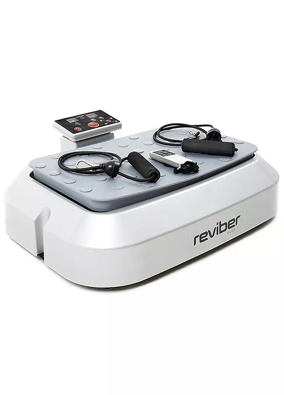 Reviber Plus Oscillating Vibration Plate with Remote, Resistance Bands and Wall Chart