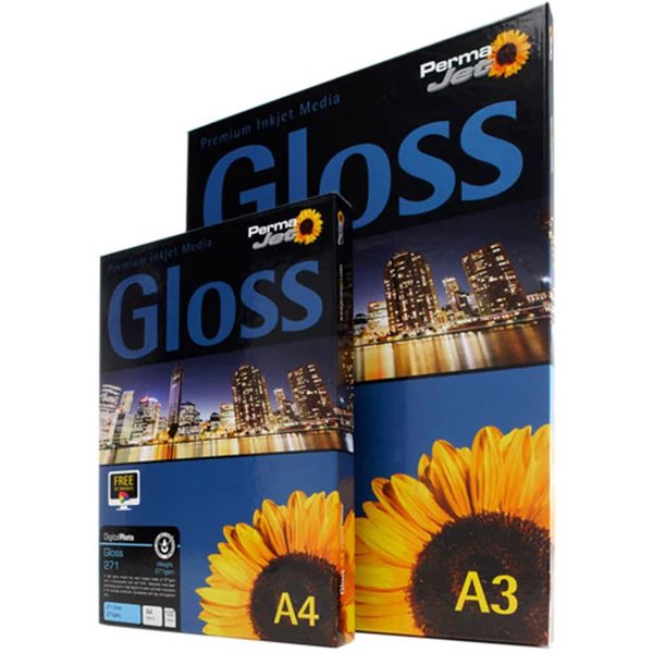 Permajet Gloss 271 Glossy Photo Paper A3 Size, 50 Sheets