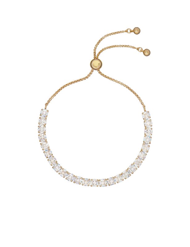 Ted Baker Melrah Gold Plated Crystal Adjustable Tennis Bracelet