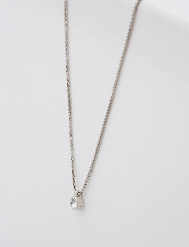 Ted Baker Sininaa Mini Crystal Pendant Necklace in Silver Tone