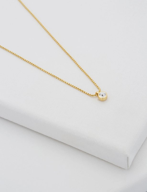 Ted Baker Sininaa Crystal Round Pendant Necklace with Adjustable Chain