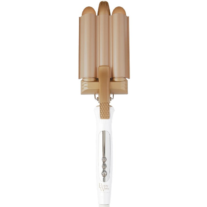 Beauty Works Waver Triple Barrel Hair Styling Tool with 21mm Barrels and Carry Case
