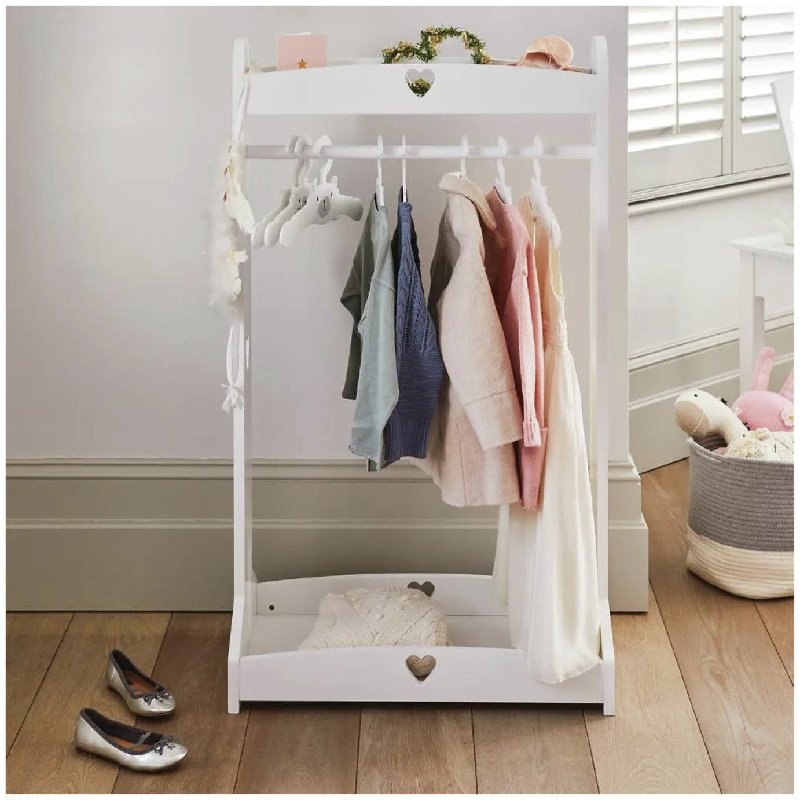 Great Little Trading Company Sweetheart Dressing Rail in White