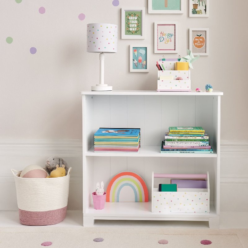 Great Little Trading Company Crompton Low Bookcase in White