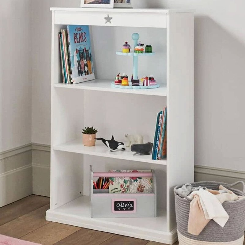 Great Little Trading Company Star Bright Bookcase in White