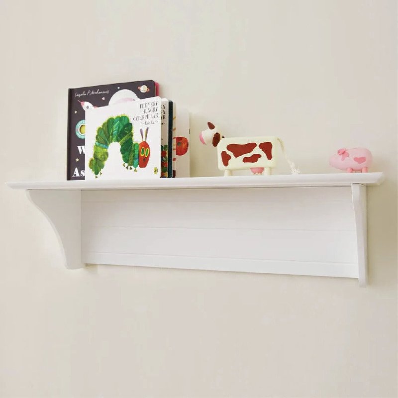 Great Little Trading Company Any Which Way Wall Shelf in White, 70cm Wide