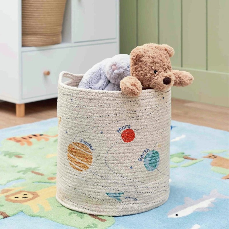 Great Little Trading Company Rope Storage Basket - Space, 28cm Cube