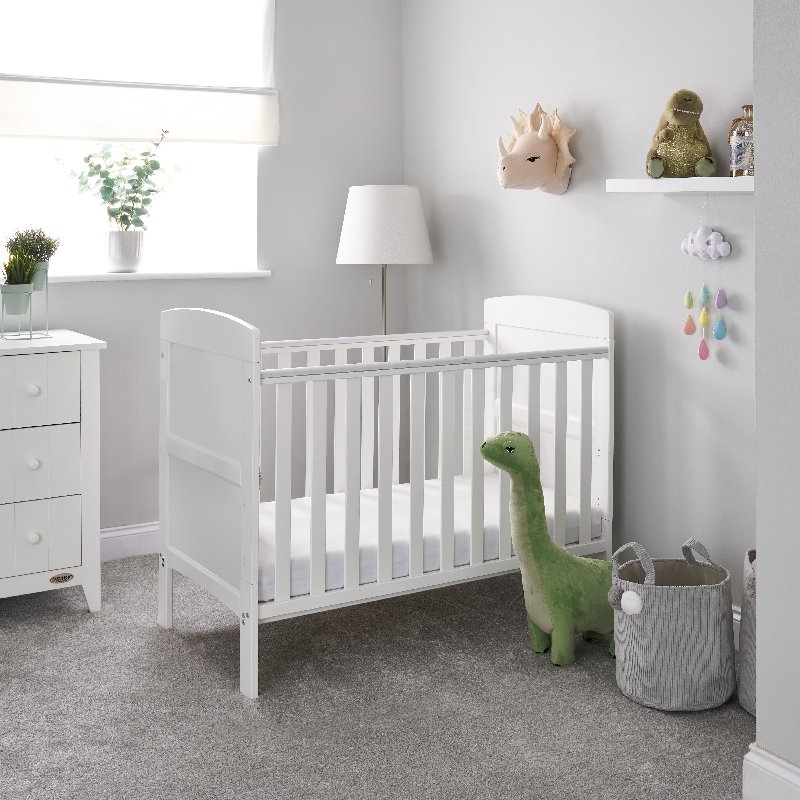 Obaby Grace Mini Cot Bed in White