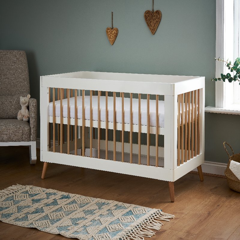 Obaby Maya Mini Cot Bed in White
