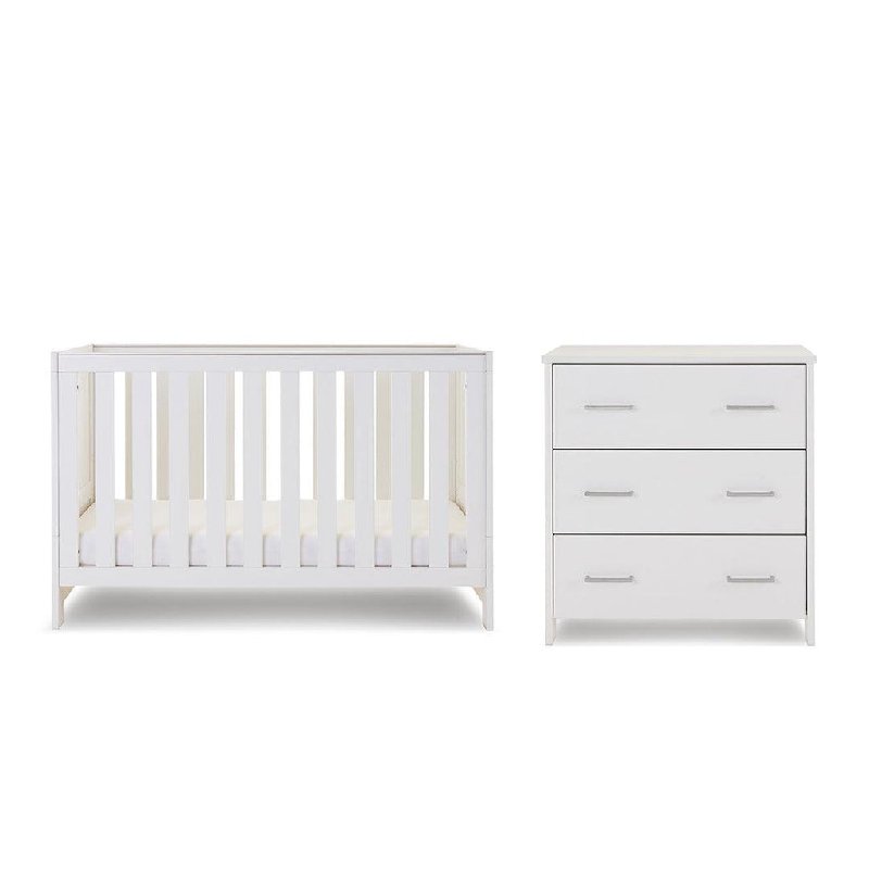 Obaby Nika 2-Piece Nursery Set - White