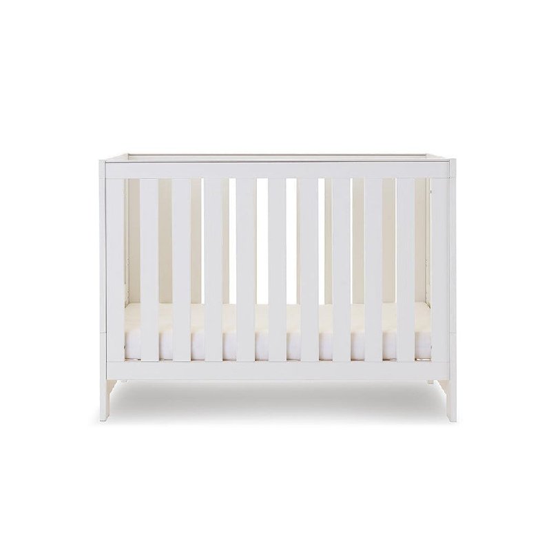 Obaby Nika Mini Cot Bed - White