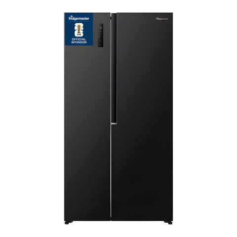 Fridgemaster MS91558EB Black American Fridge Freezer - 544L Capacity, E Energy Rating