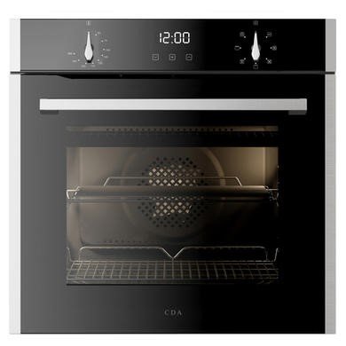 CDA SL200SS Stainless Steel Built-in Electric Single Oven, 77L Capacity, A Energy Rating