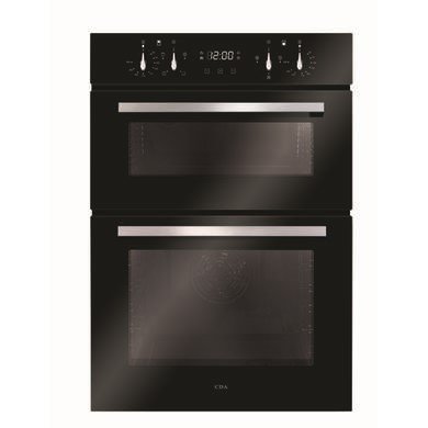 CDA DC941BL 60cm Black Built-In Electric Double Oven (Refurbished, Grade A2)