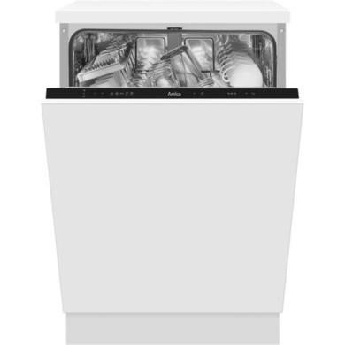Amica ADI631 60cm Integrated Dishwasher with Hygiene Self-Cleaning, Black Control Panel