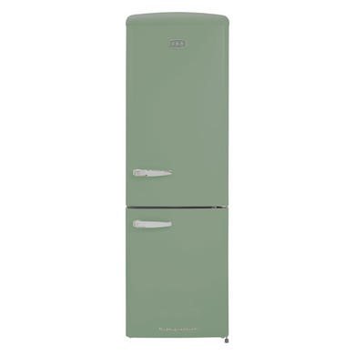 CDA Florence Meadow Freestanding 330 Litre 60/40 Retro Frost Free Fridge Freezer in Green