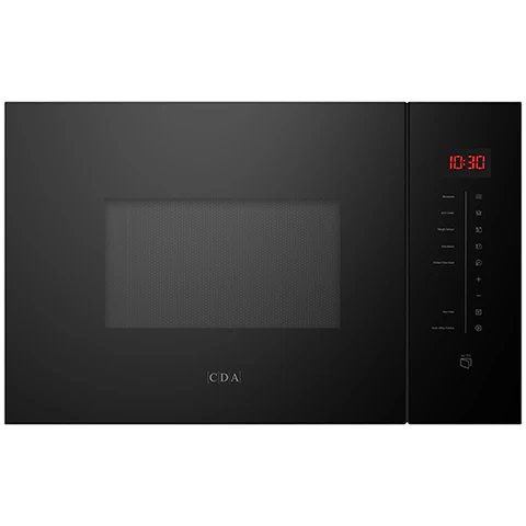 CDA VP400BL Built-In 25L 1000W Quartz Grill Microwave Oven in Black