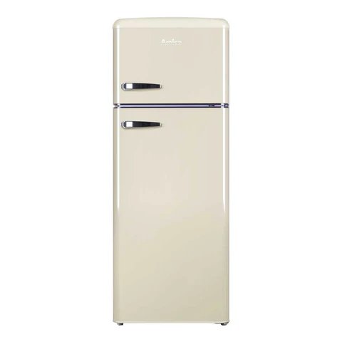 Amica 252 Litre Freestanding Fridge Freezer in Cream with 80/20 Split