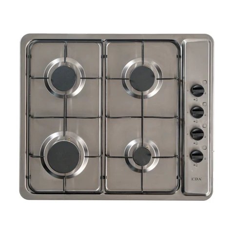 CDA SCG060SS Stainless Steel 60cm 4-Zone Gas Hob