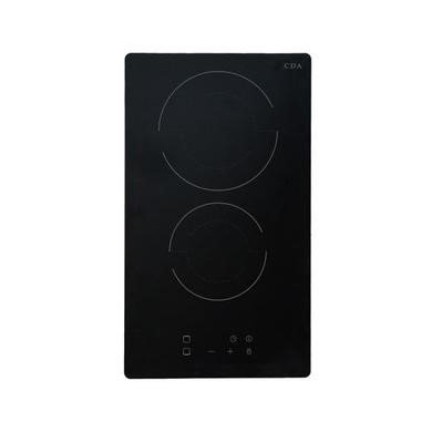 CDA SCC030FR Black 30cm Domino Ceramic Hob with 2 Cooking Zones