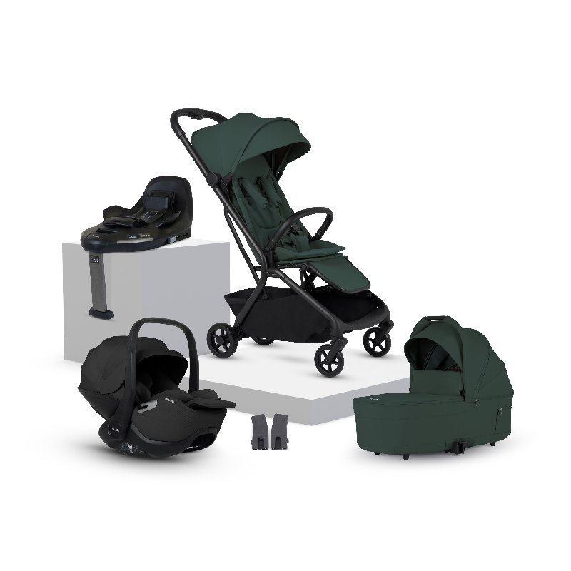 Silver Cross Nia Conifer Compact Travel System with 12-Piece Accessory Pack