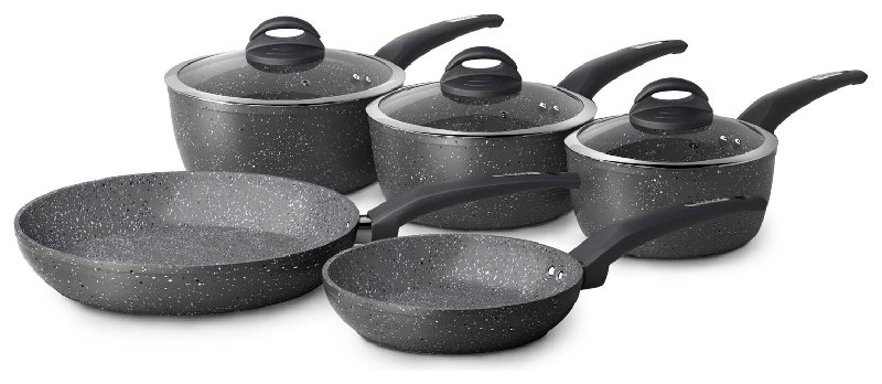 Tower Cerastone 5 Piece Forged Aluminium Pan Set in Graphite