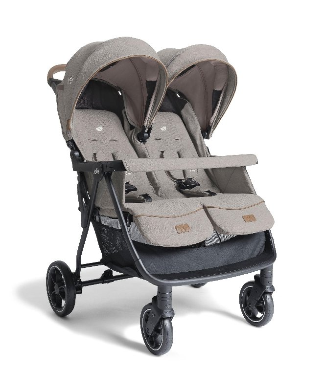 Joie Signature Estrella Twin Stroller in Maple - Lightweight Double Pushchair