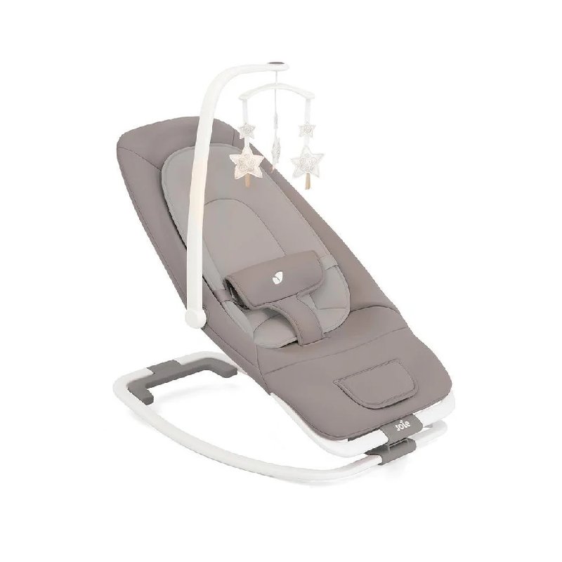 Joie Dreamer Rocker in Walnut with Toy Bar and Vibration
