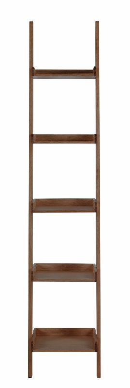 Habitat Jessie Tall & Narrow Ladder Shelf in Walnut Veneer