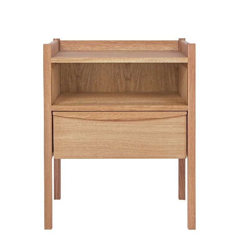Habitat Derwent Oak Bedside Table with Drawer and Shelf
