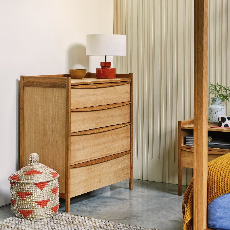 Habitat Derwent 4 Drawer Chest in Oak