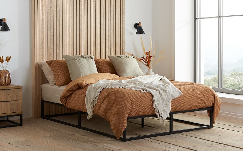 Birlea Soho Metal Platform Single Bed Black