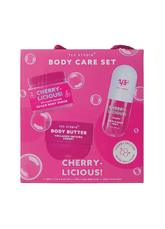 Yes Studio Cherrylicious Body Care Gift Set