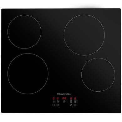 Russell Hobbs RH60EH413B Black Electric Ceramic Hob with 4 Cooking Zones