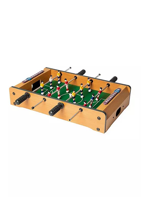 Menkind Compact Table Football Game with Sliding Score Tracker